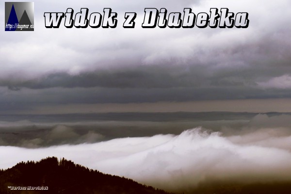 Niesamowite chmury widziane ze Skupniów Upłazu